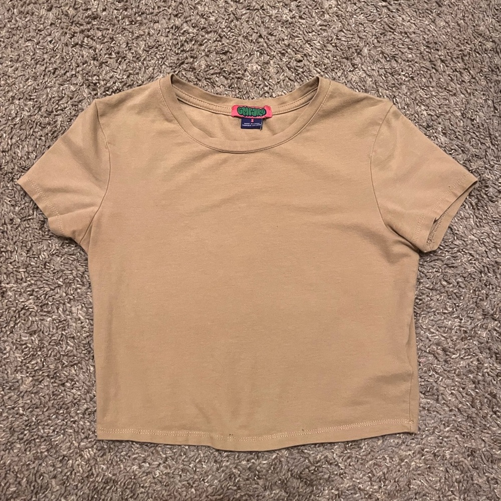 Tan Crop Top
